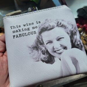 Wine Theme Coin Purse and Funny Cocktail Napkins ~ NWT ~ Happy Hour Fun!